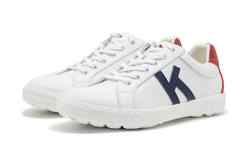 Drive 07   White|Red   Men`s golf Shoes   D007 02