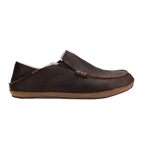 MEN'S OLUKAI MOLOA SLIPPER | DARK WOOD