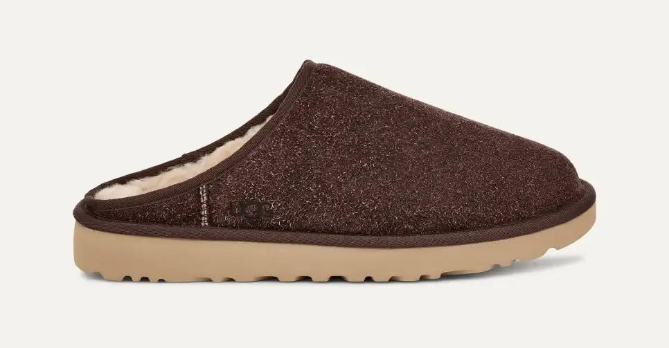 Ugg Classic Slip On Shaggy Suede Burnt Cedar Men's