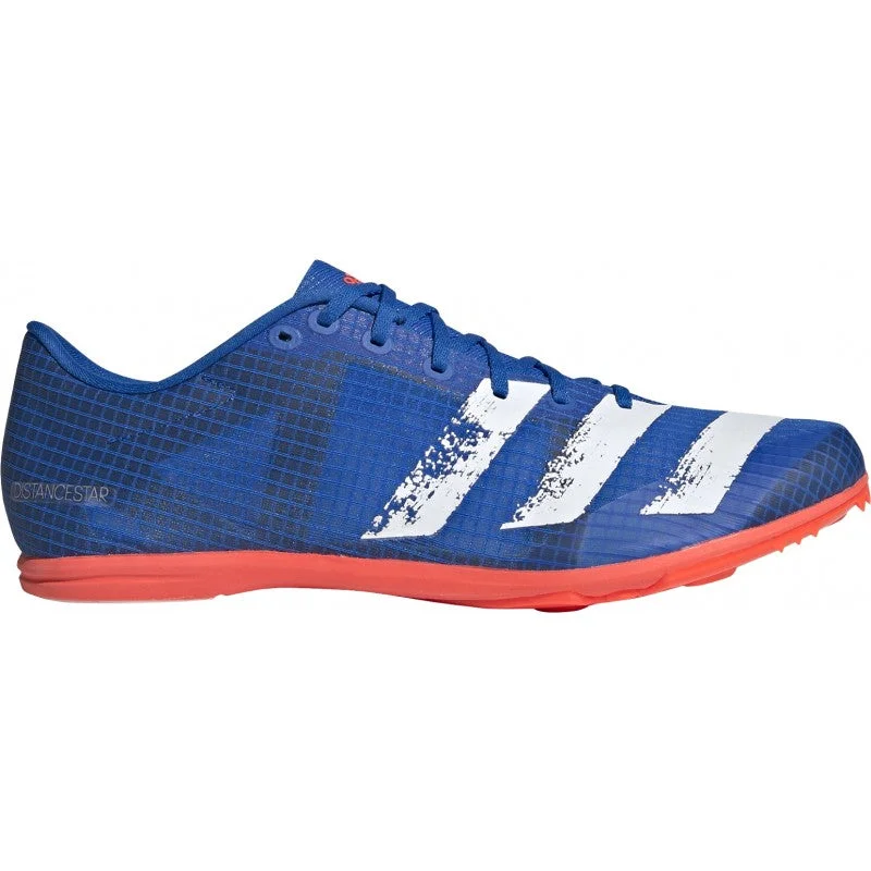 adidas Men's Distancestar Running Spikes Blue / Red / White