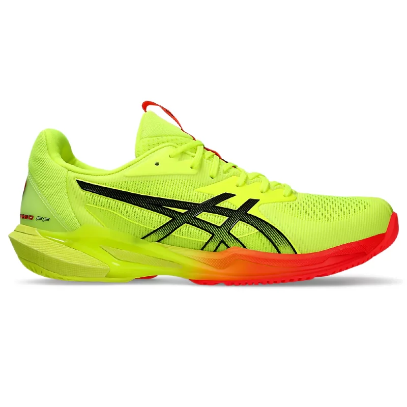 Asics Solution Speed FF 3 Paris Hardcourt Tennis Shoe - Safety Yellow/Black