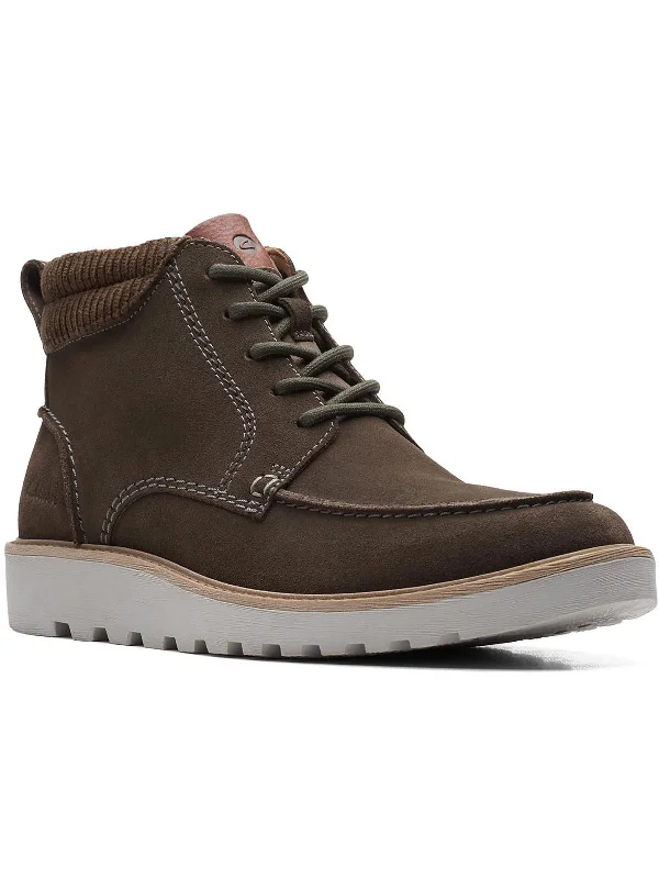 Limited Supply Barnes Mid Mens Suede Ankle Combat & Lace-Up Boots
