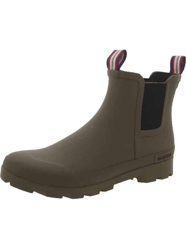 Midnight Madness BOLINAS OFF SHORE  Mens Round toe Ankle boots Rain Boots