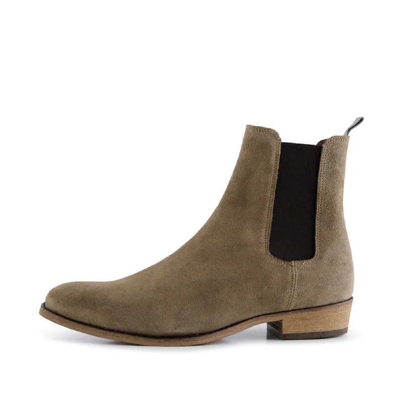 Eli chelsea boot suede - TAUPE