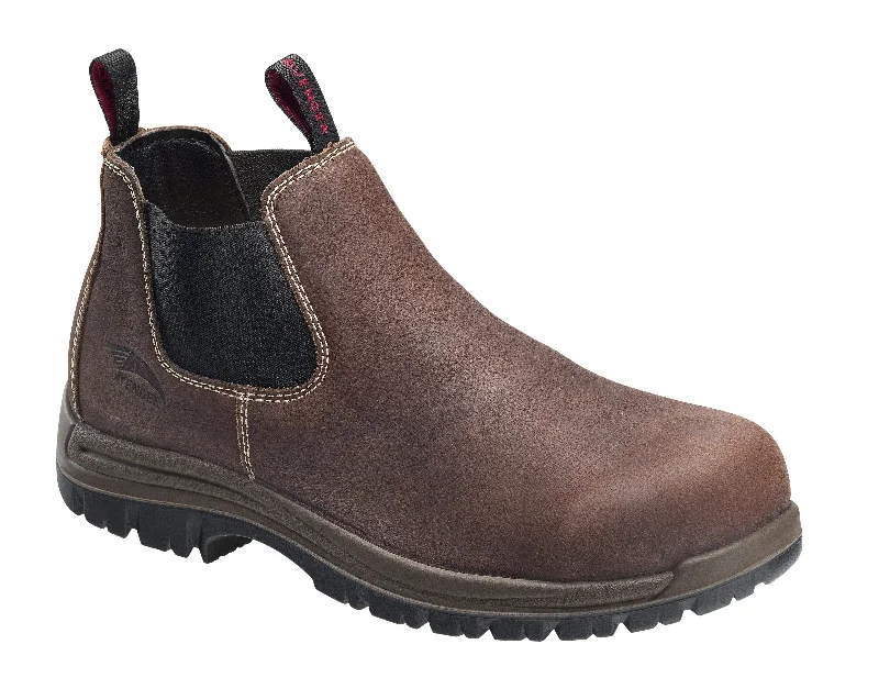 Super Sale 'Avenger' Men's 4" Foreman Romeo EH SR Comp Toe Pull On - Brown
