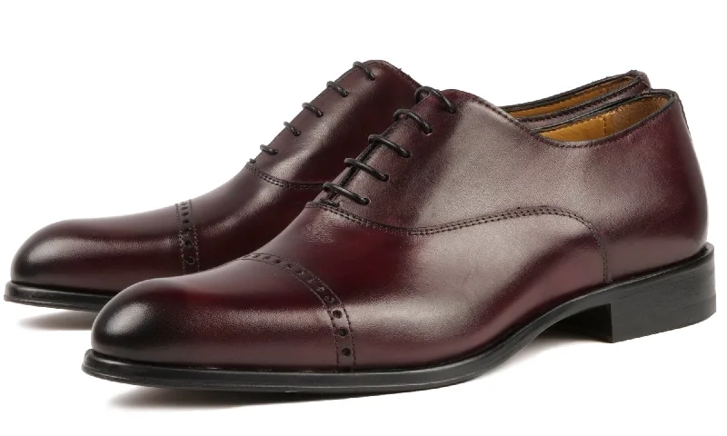 Harrow Cap Toe Oxford Oxblood