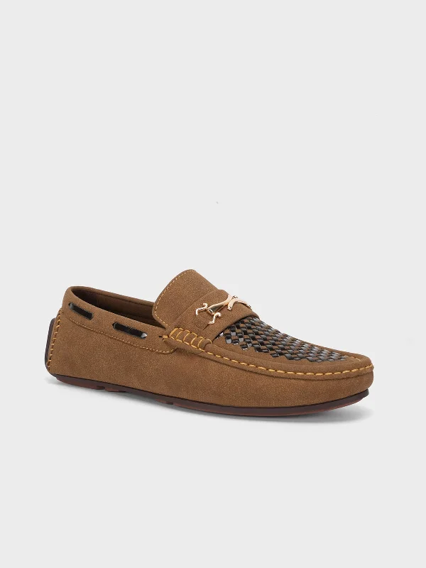 Men's "TRIMUPH" Leather Slip On Moccasins