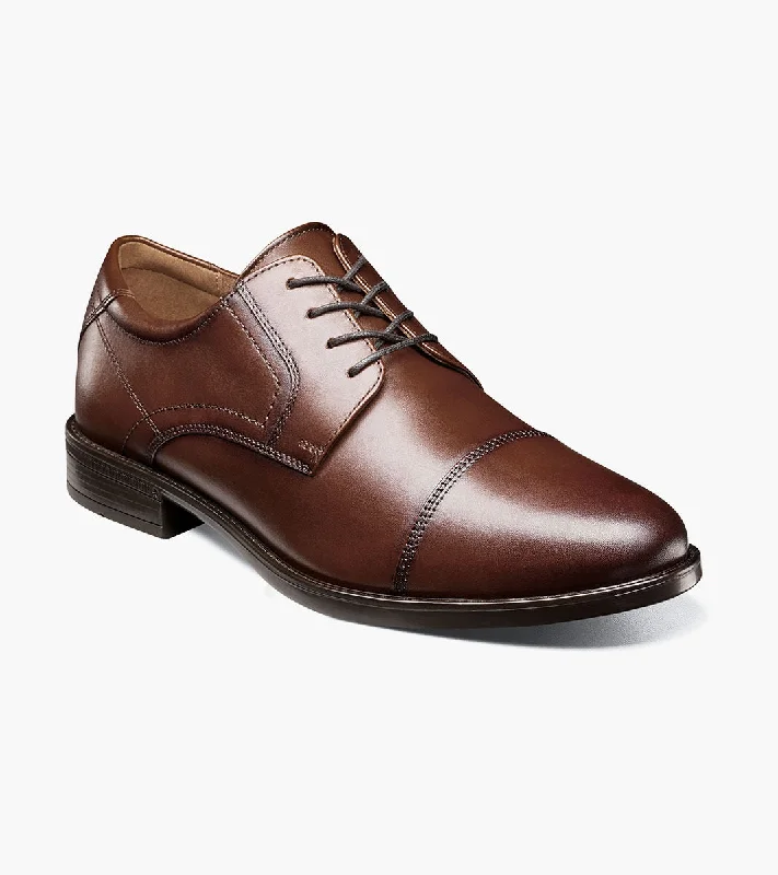 MIDTOWN Cap Toe Oxford - Cognac