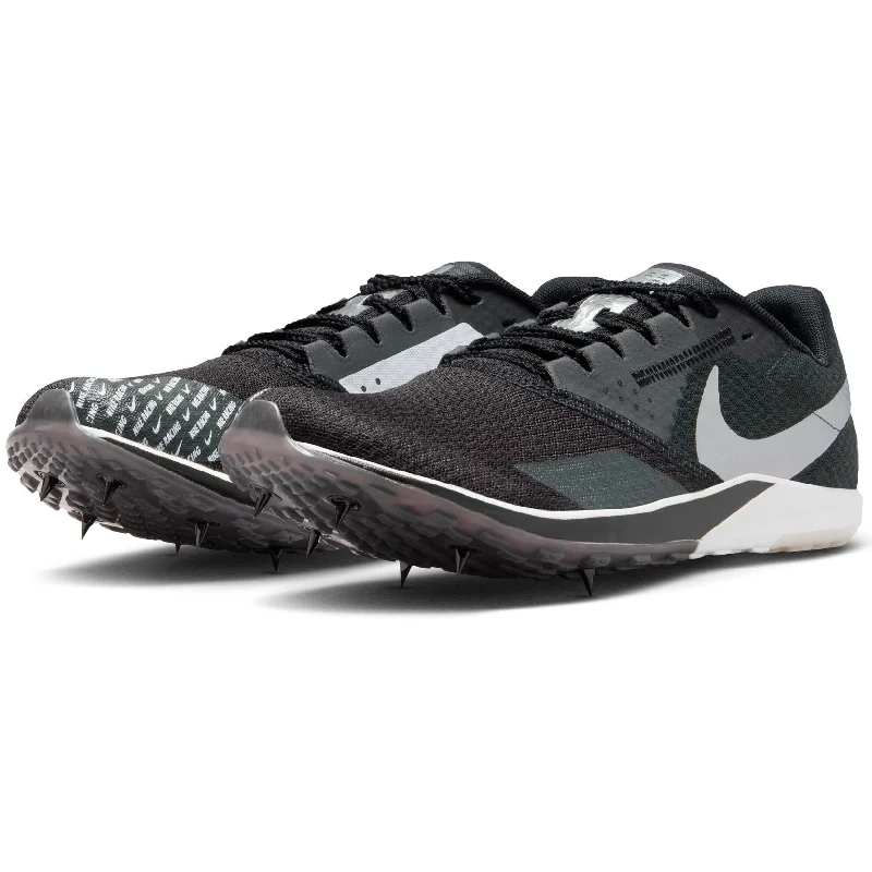 Nike Zoom Rival XC 6 Running Spikes Black / Dark Smoke Grey / White / Metallic Silver