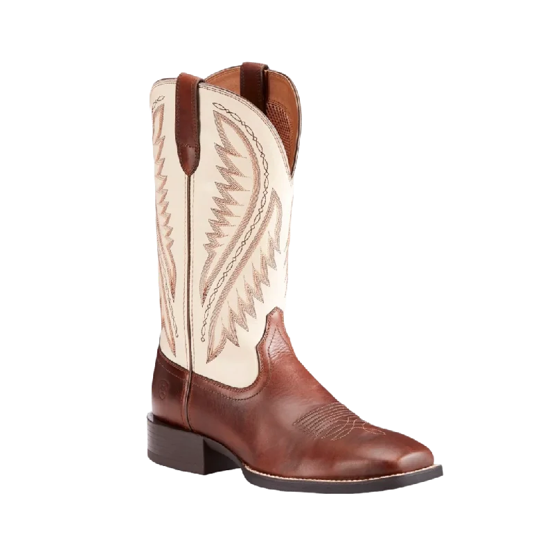 Ariat Men's Sport Stonewall Native Cream Brown Western Boots