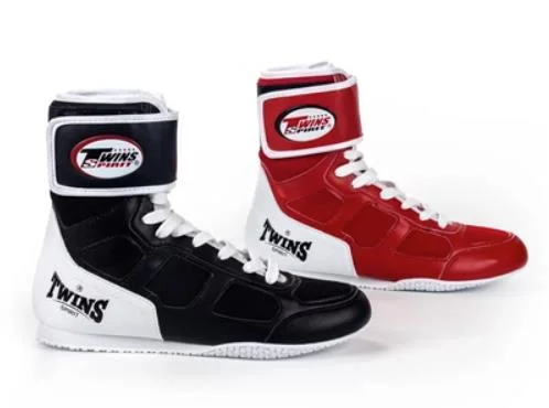 TWINS SPIRIT TBS3 BOXING SHOES BOXING BOOTS EUR 37-46 BLACK / RED