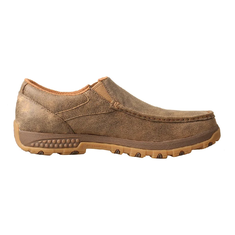 Deep Discounts 'Twisted X' Men's Cellstretch Slip On Driving Moc - Bomber