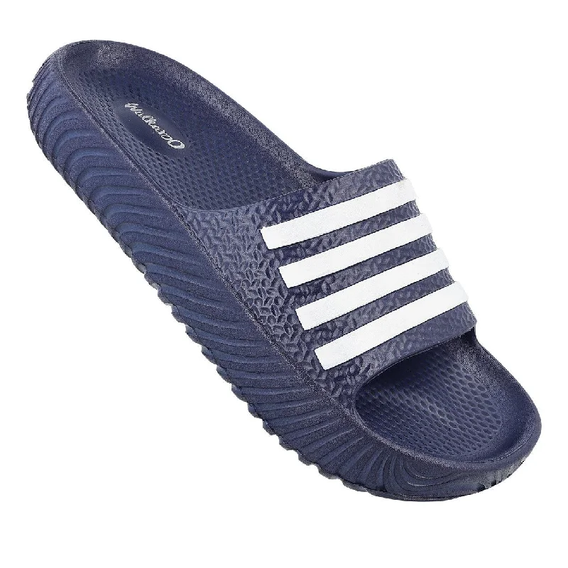 Walkaroo Men's Sliders  - WC8762 Dark Blue